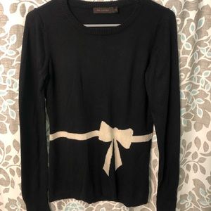 The Limited Black Bow Sweater